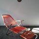 Chaise longue multi position en scoubidou années 70