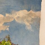 Watercolor vintage landscape