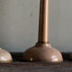 3 wooden hats turned, art deco