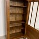 Small vintage art deco oak bookcase