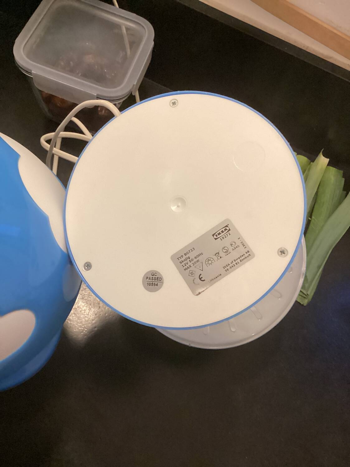 Pair of Ikea Skojig lamps