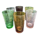 6 verres à orangeade signés Biot, années 60
