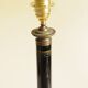 Vintage Lamp - Metal, Marble and Brass Column - Empire Style - Black and Gold