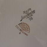 Plat creux "Champagne" Digoin Sarreguemines 40's