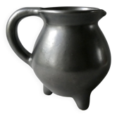 Pichet tripode en céramique de la poterie périgordine, années 60
