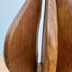 Brutalist teak wood lamp from the 1960s.