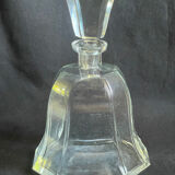 Vintage decanter with rectangular cap, flared shape