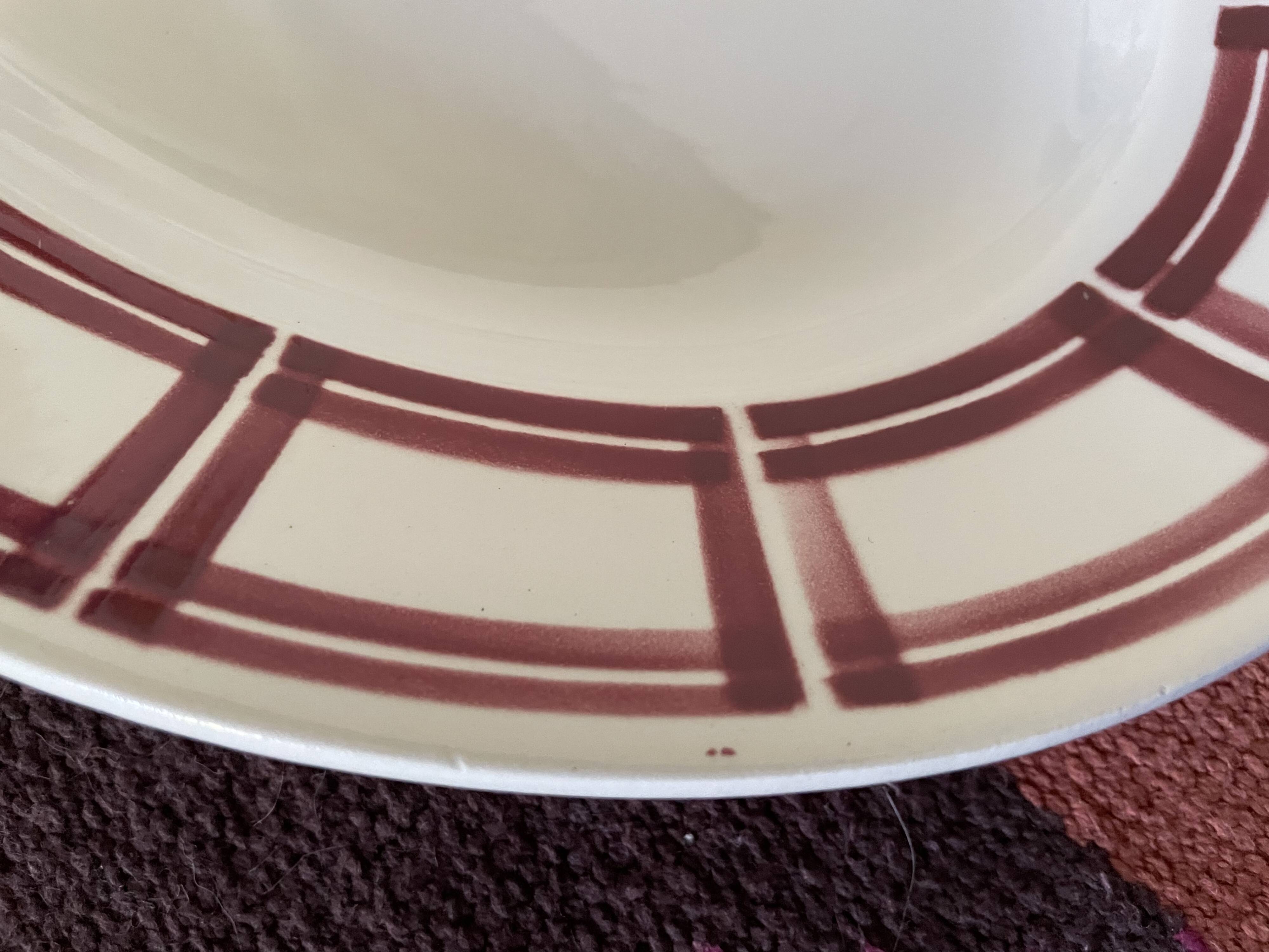 Badonviller ironstone oval dish