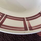 Plat ovale terre de fer Badonviller