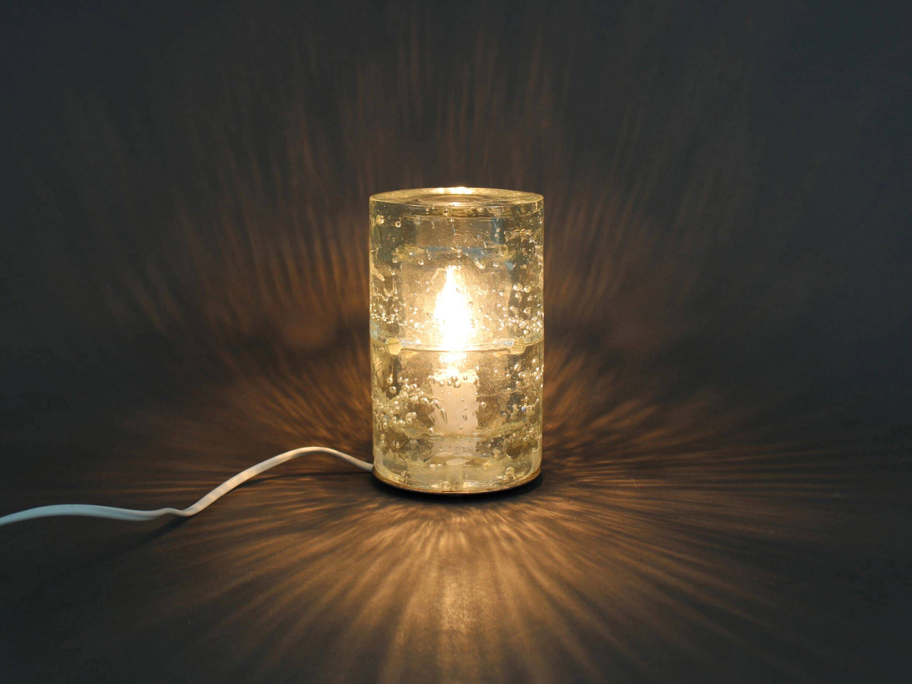 Italian Poliarte glass lamp by Albano Poli, 1960s