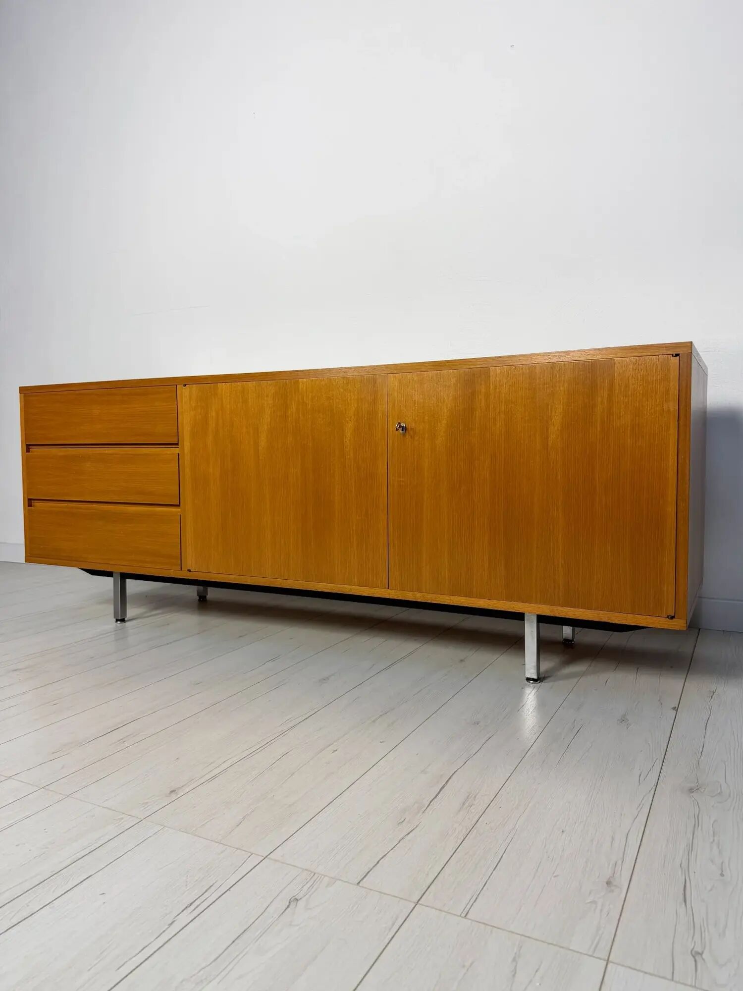 1960s vintage mid-century German teak sideboard lowboard