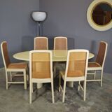 Table and 6 chairs by Mario Sabot from the 70s