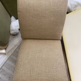 Fauteuil Art Déco en tissu vert