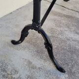 Cast iron bistro table and old oval marble top