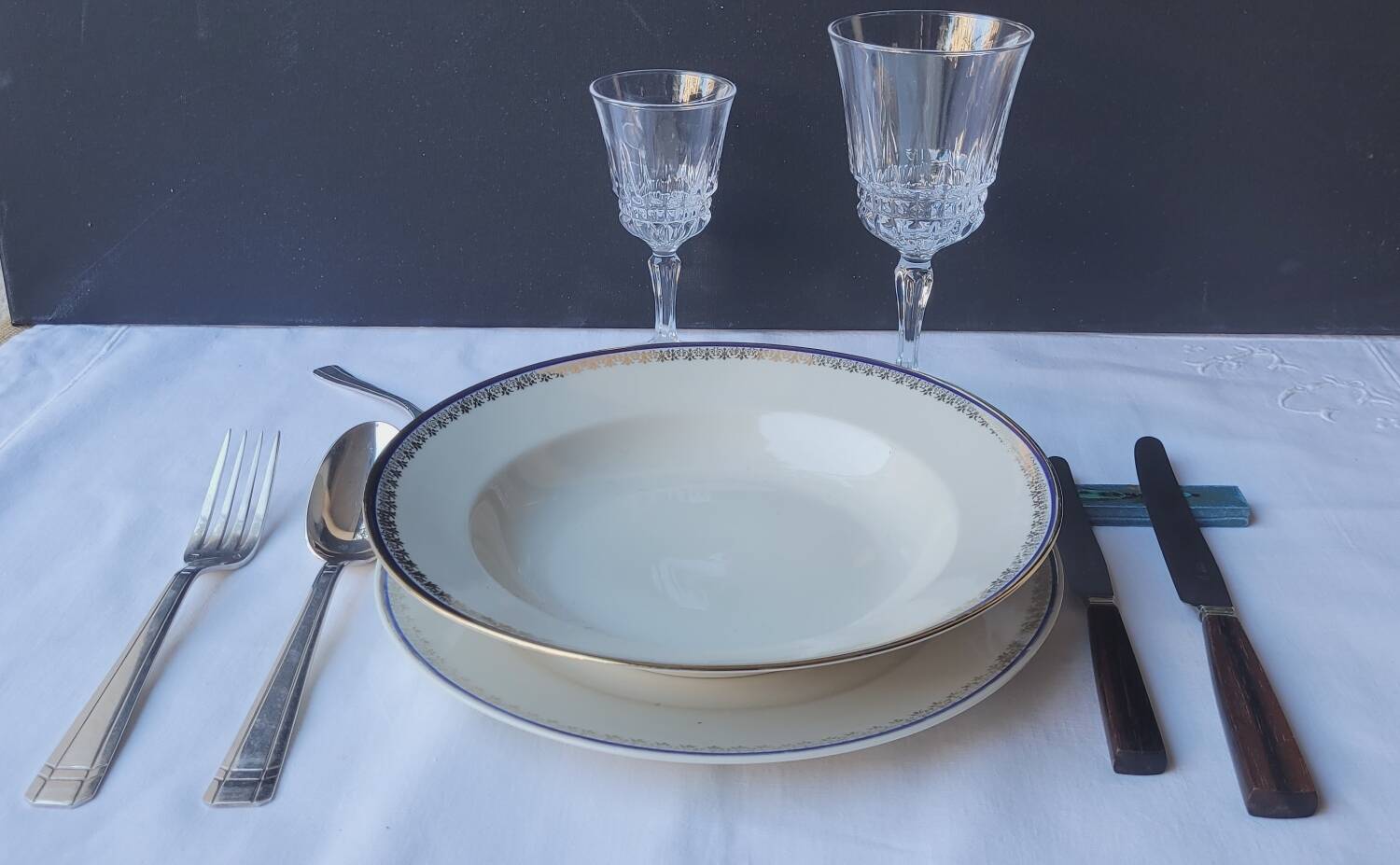 Set of 20 70's stemmed glasses