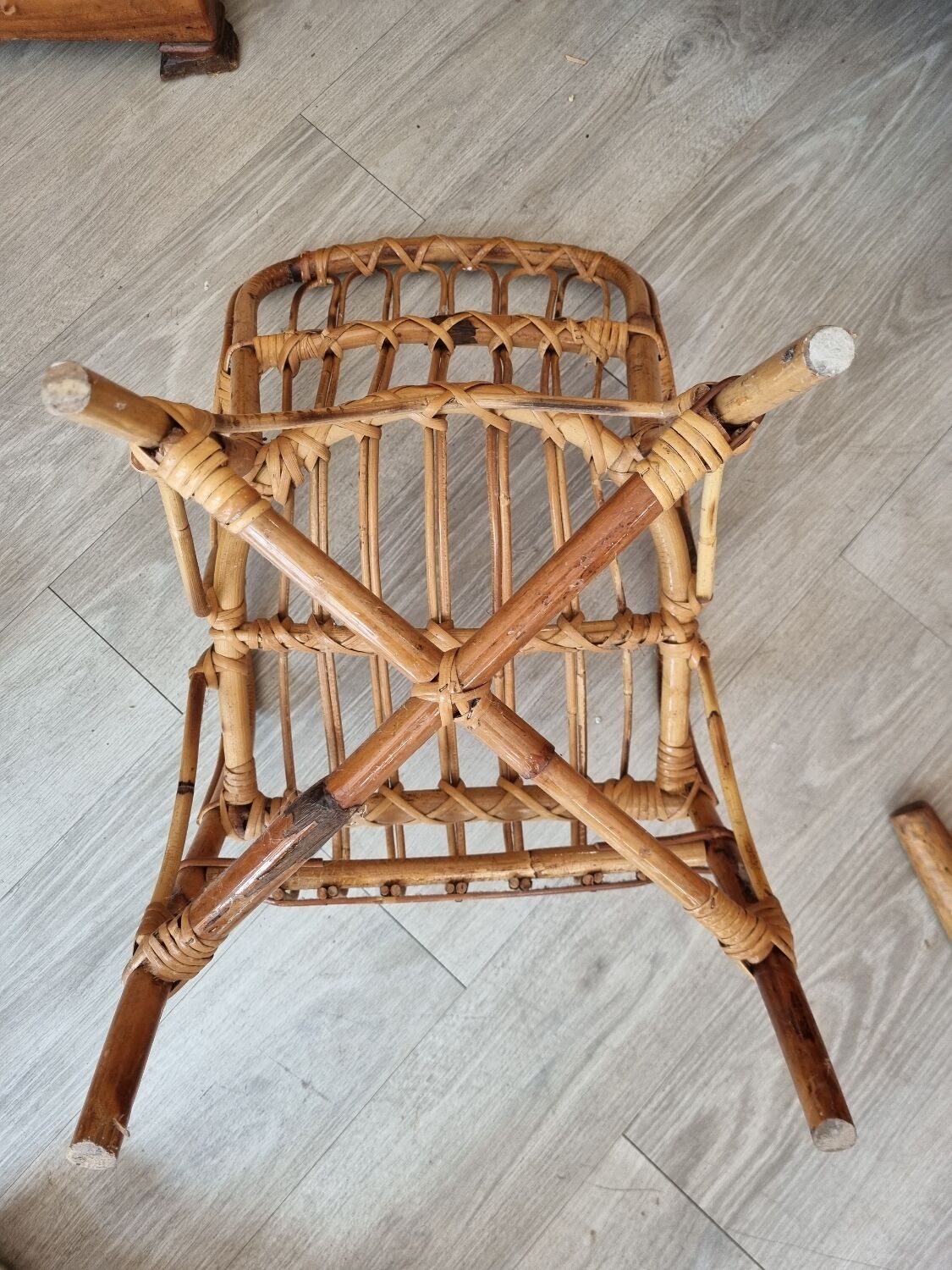 Rattan armchair from 1970