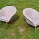 Pair of fiber armchair Miroslav Navratil gray