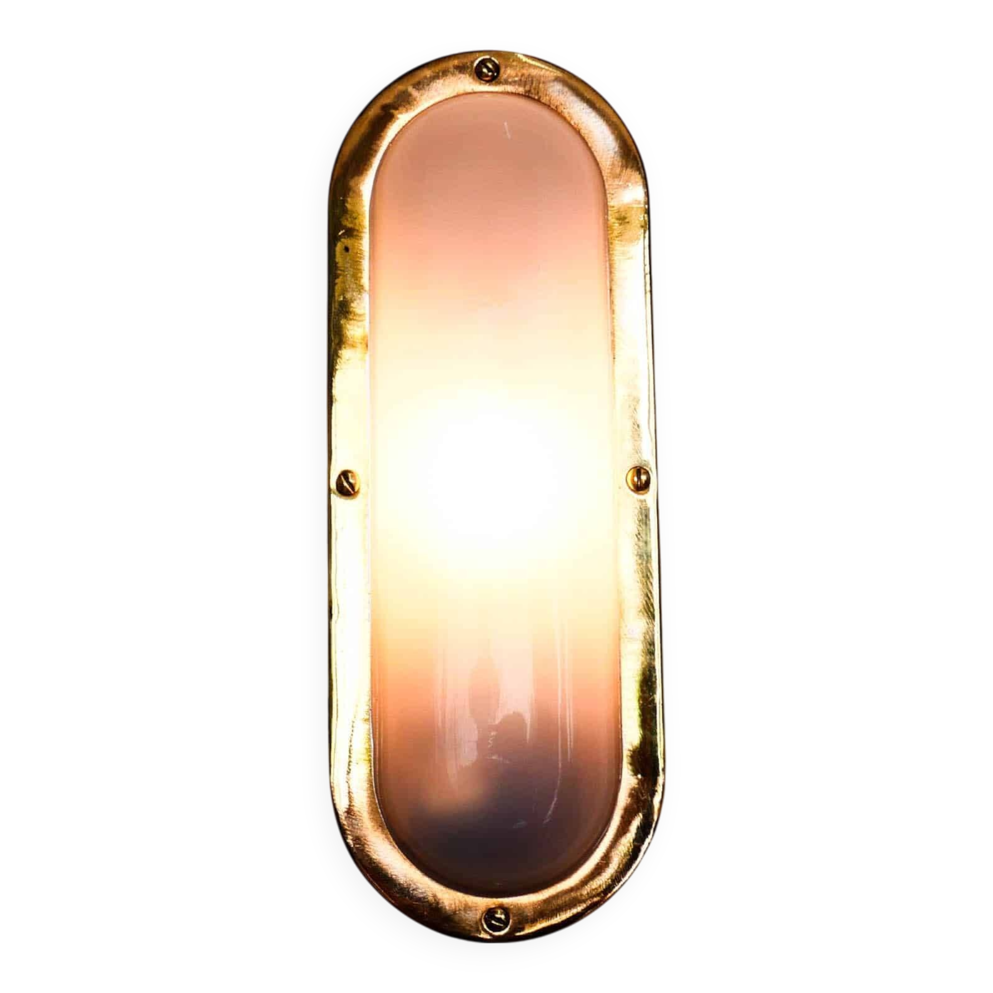 Old elongated barge wall light