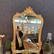 Golden wood mirror