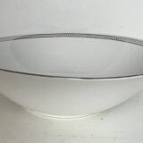 Antique white porcelain salad bowl