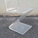 Chaise en plexiglas zigzag 1970