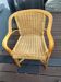 Vintage wicker armchair