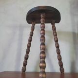 Stool, plant holder with beaded feet