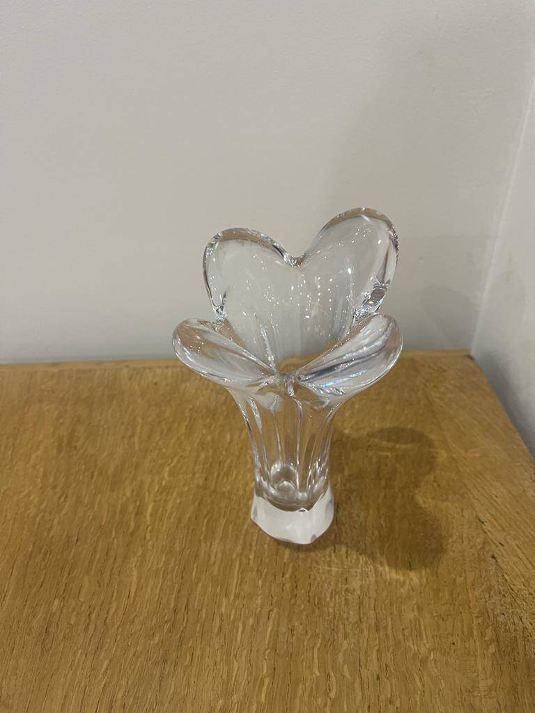 crystal vase signed Bayel