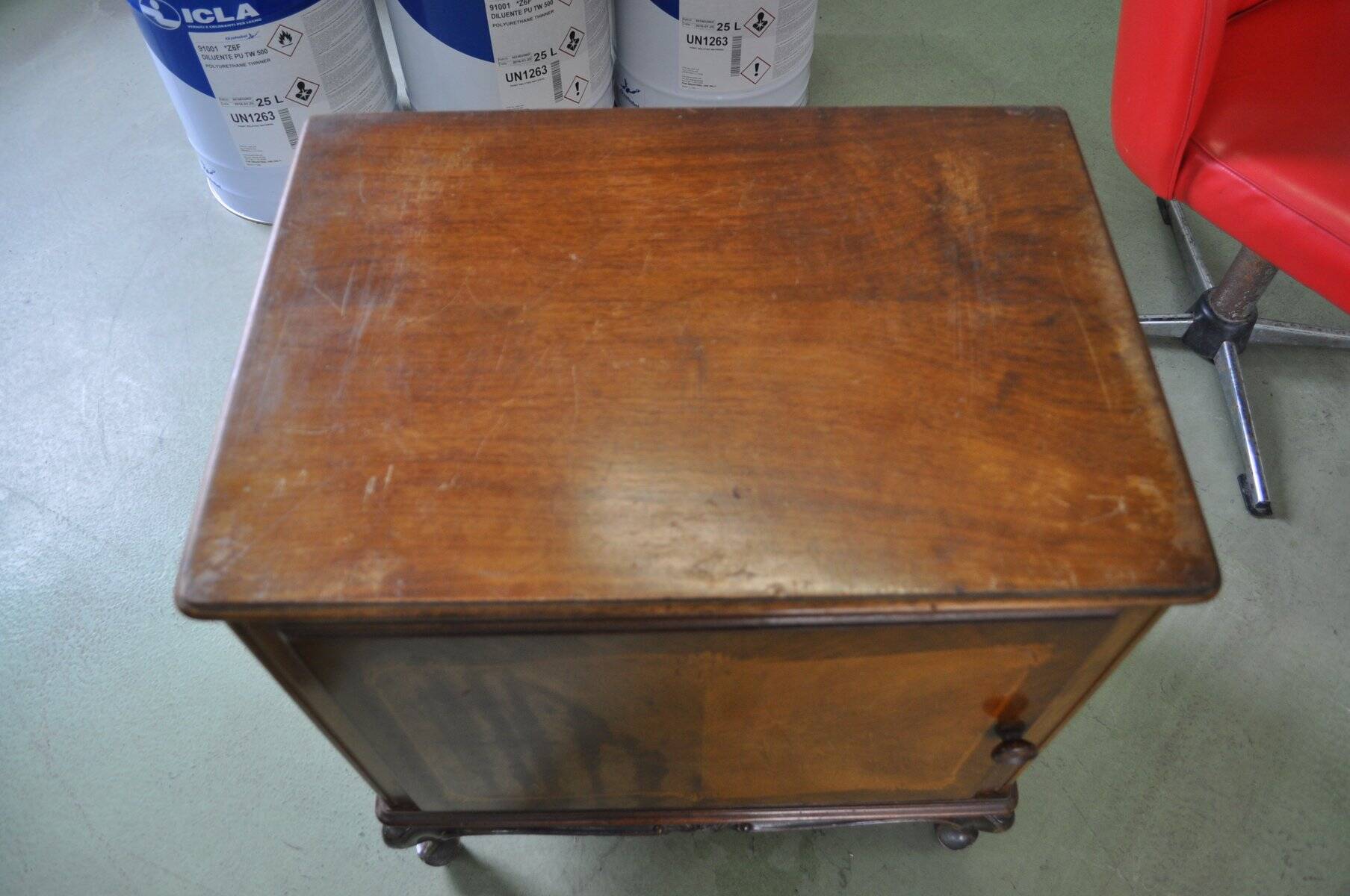 Small antique Baroque cabinet, 1890s