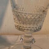 Crystal vase val saint lambert foot shower decor diamond tips