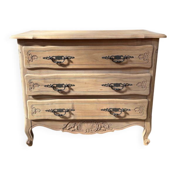 Commode en merisier aérogommé