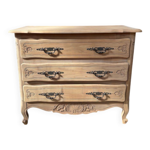 Commode en merisier aérogommé