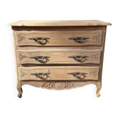 Aero-sanded cherry wood chest of drawers