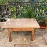 Vintage pine farmhouse coffee table