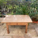 Vintage pine farmhouse coffee table