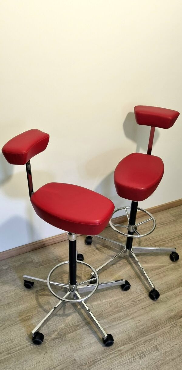 Siège tabouret haut chaise fauteuil Vitra ''Nelson Perch'' George NELSON