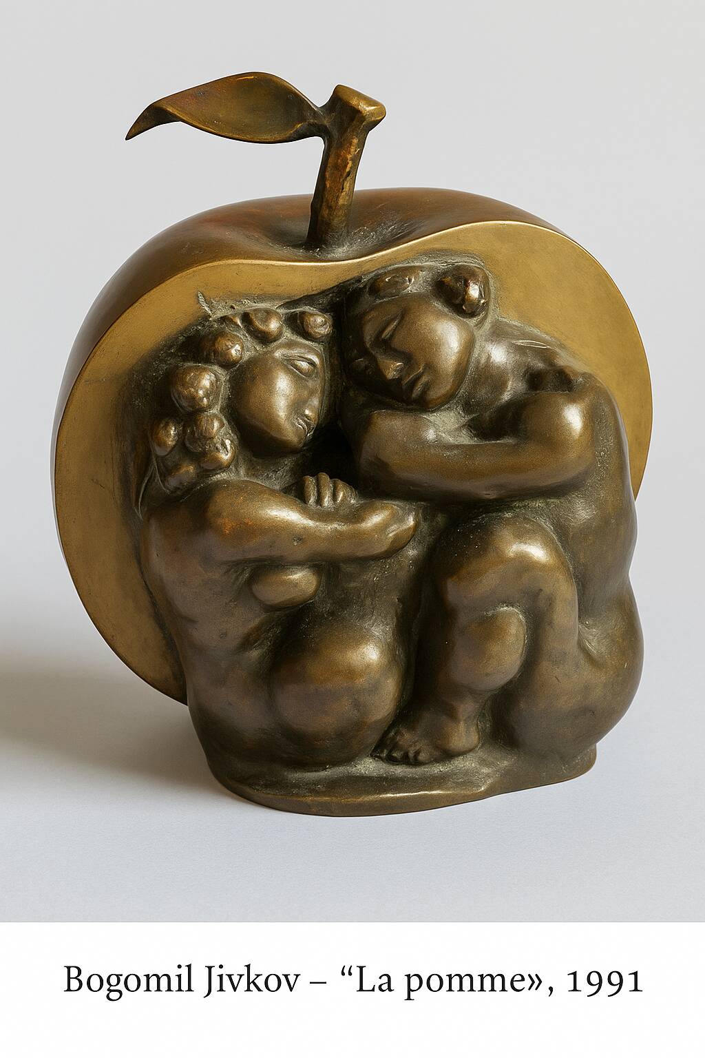 Bronze sculpture by Bogomil Jivkov – The Apple (1991)