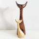 Vintage 1950 liqueur bottle chat chats ceramic 50s noyau de poissy