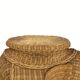 Rattan bamboo wicker elephant pedestal or side table, 1970s