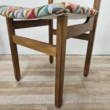 1950s Beech Dining Chairs with Geometric Seat