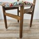 Chaises de salle à manger en hêtre des années 1950 avec assise géométrique