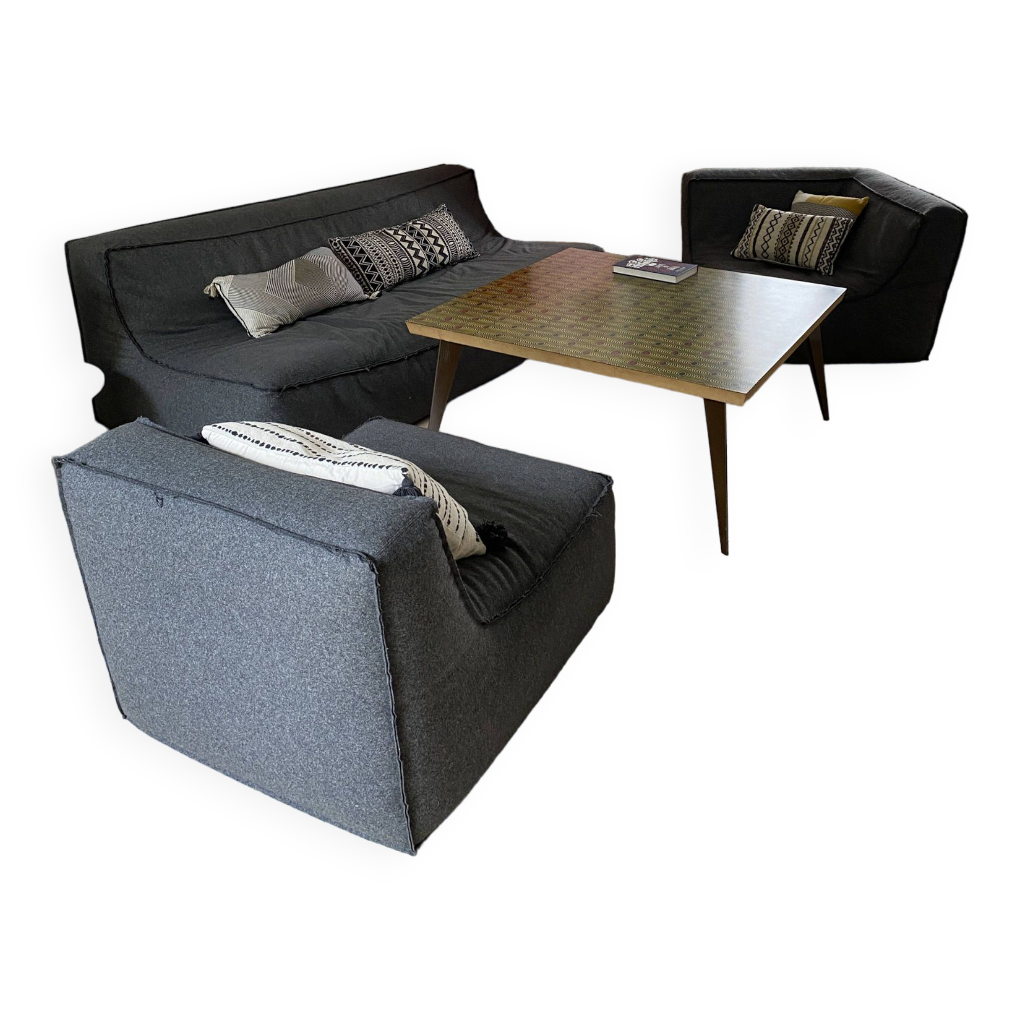 Designer sofa and armchair set