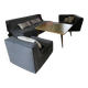 Designer sofa and armchair set