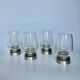 Vintage wine glasses/tins: mid-century modern tableware