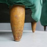 Pair of velvet armchairs Gio Ponti style