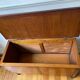 Solid oak toy chest