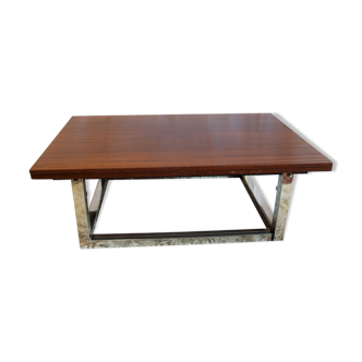 Table basse relevable et extensible fin 70’s