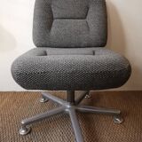 Pair of vintage office chairs heather grey by EUROSIT