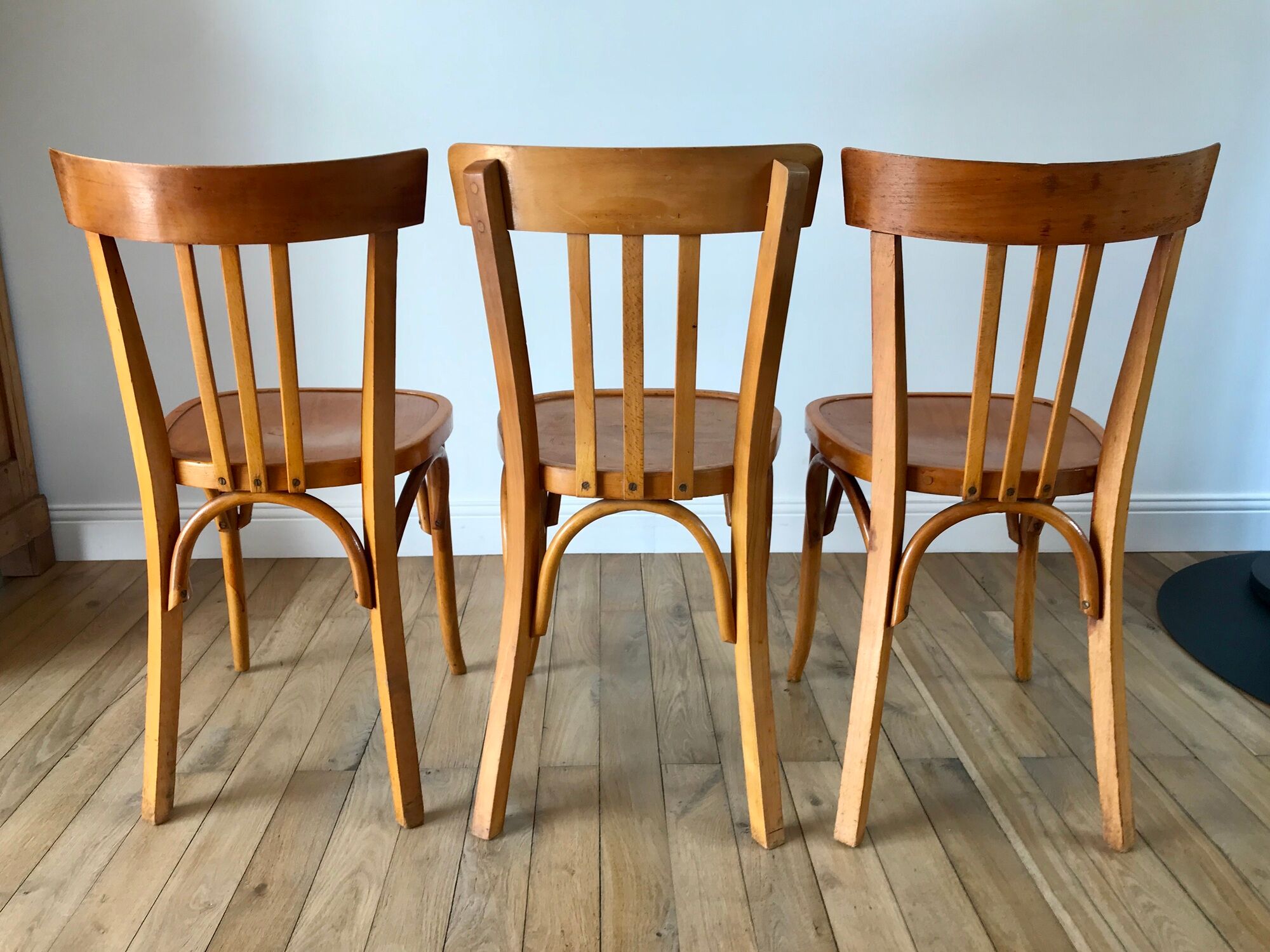 Set of 3 Luterma bistro chairs 50s