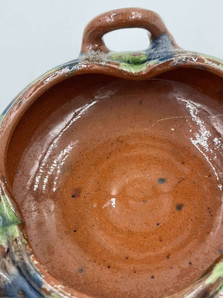 Set of 4 Flemish art nouveau stoneware